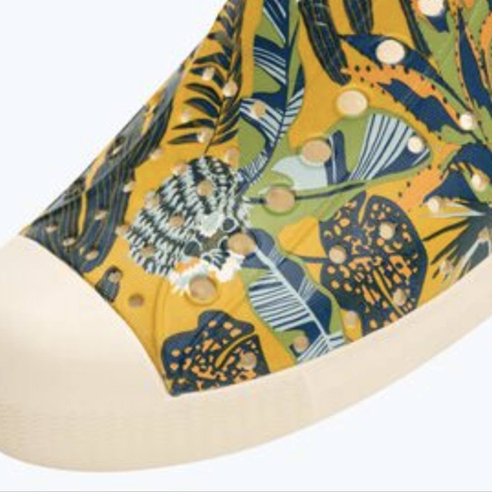 Native shoes Jefferson Clog Print tropical plant print unisex Sz 10W Sz 8M - Picture 9 of 14